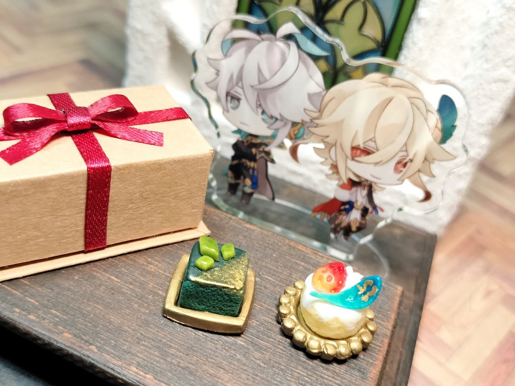 原神 イメージミニチュアケーキ アルハイゼン&カーヴェ・セノ&ティナリ