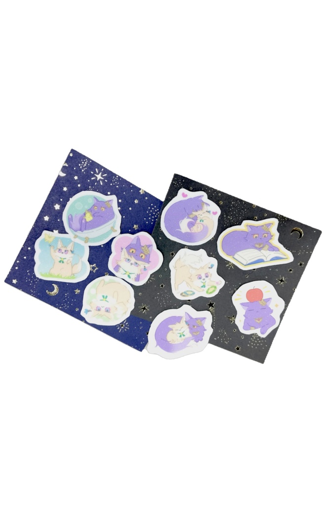 Dr.レイシオ＆アベンチュリン　ねこちゃんフレークシール