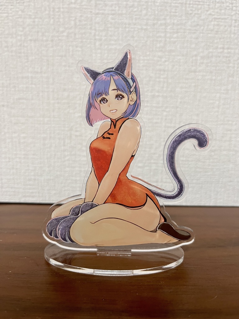 猫耳チャイナ服あずきちゃん🐈‍⬛🐾💕アクリルスタンド