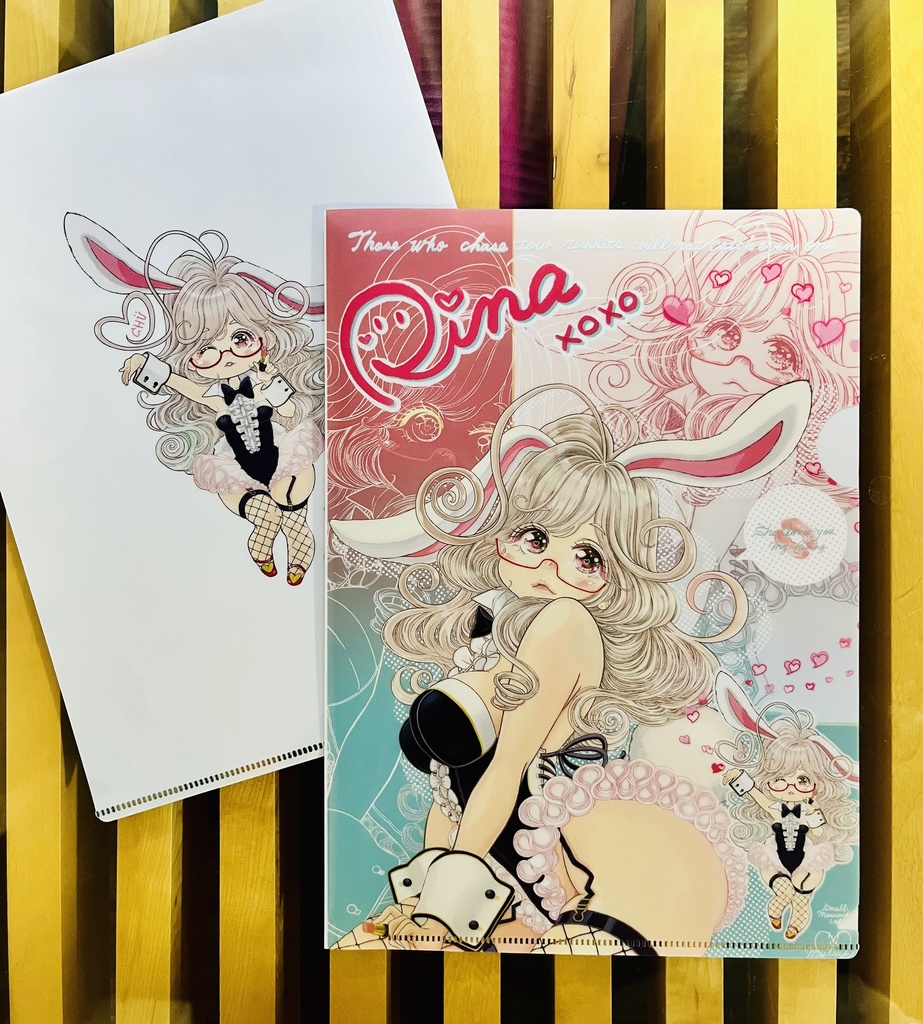 Bunny RINA xoxo クリアファイルB5