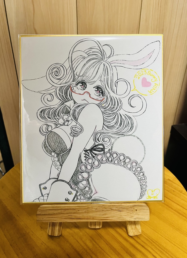 『Bunny RINA xoxo』複製色紙中サイズ