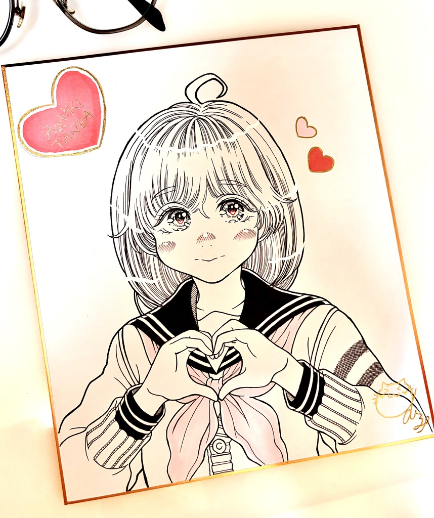 『あずきちゃん〜セーラー🫶〜』 直筆中色紙