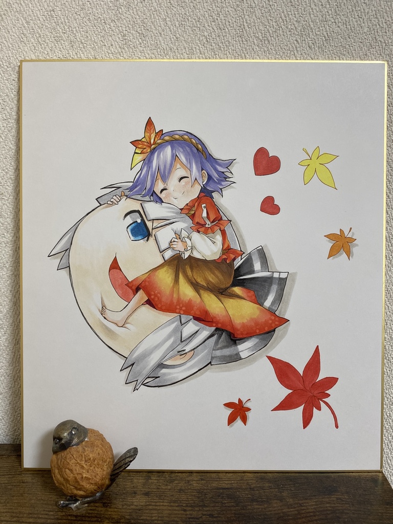 神奈子ちゃんイラスト色紙