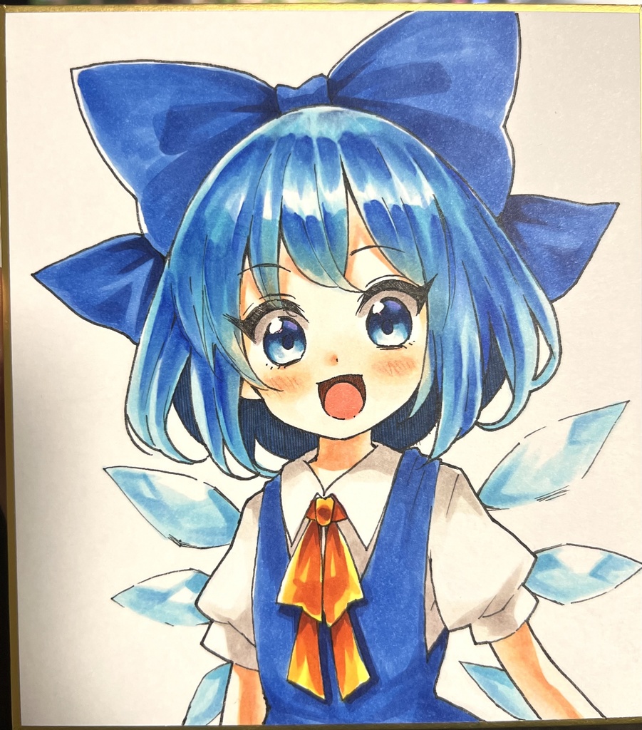 【東方】チルノ【イラスト色紙】