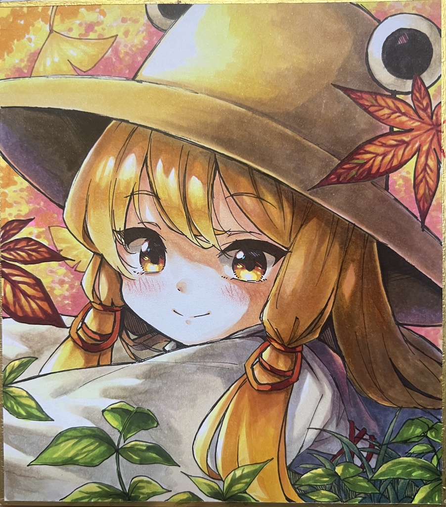 【東方】小色紙イラスト【洩矢諏訪子】