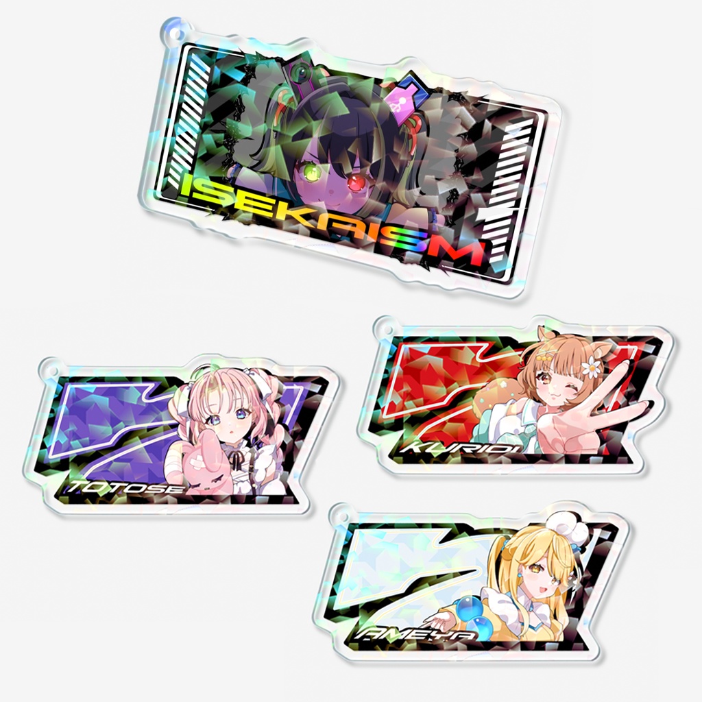 スロット図柄風 アクリルキーホルダー (各メンバー4種)