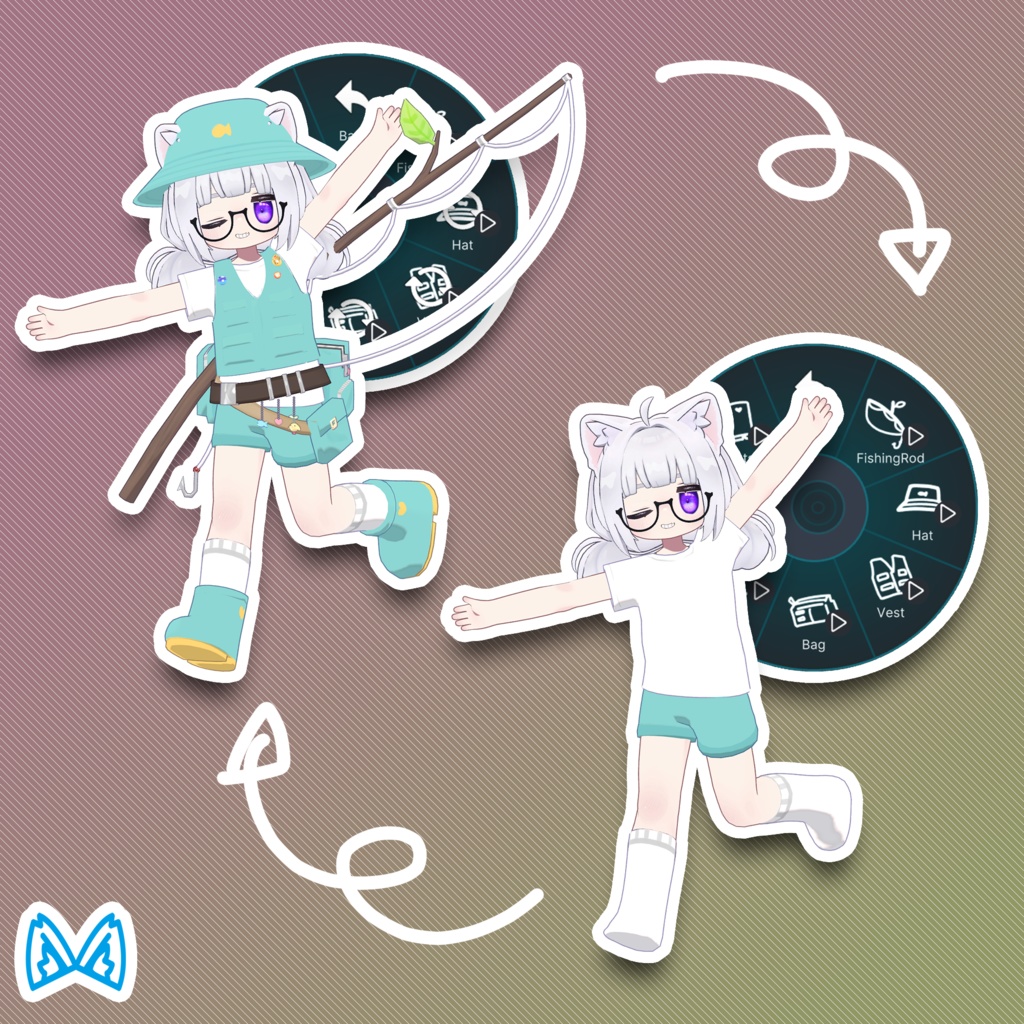 Let's go fishing! 【まめふれんず対応衣装】