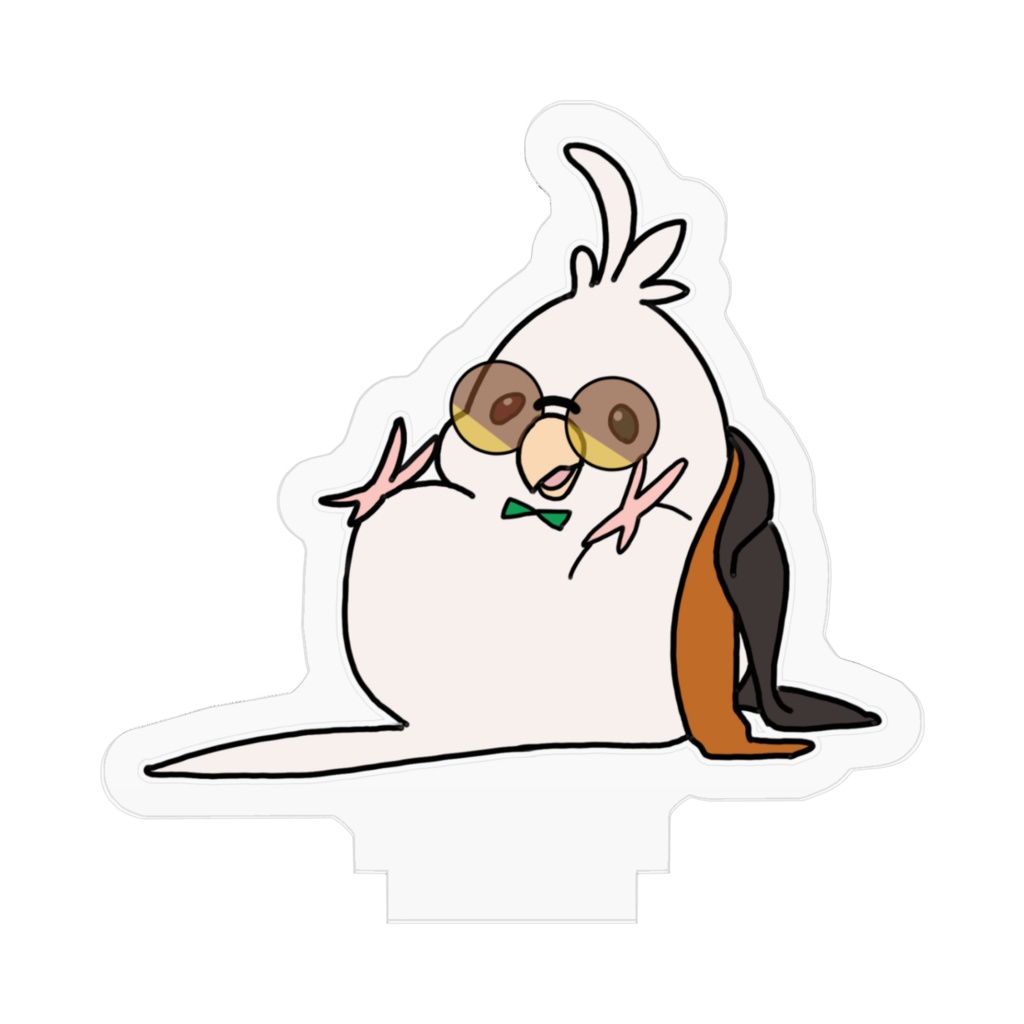 ひっくり返るくみちょーインコ アクリルスタンド