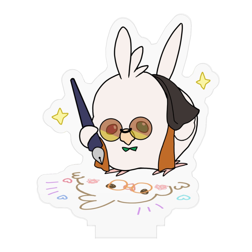 らくがきくみちょーインコ アクリルスタンド