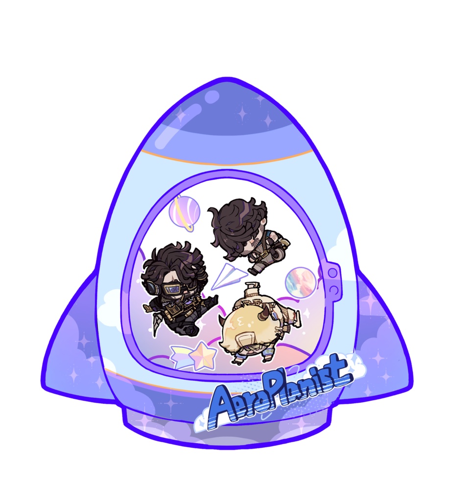 航空エンジニア　シャカシャカアクキー