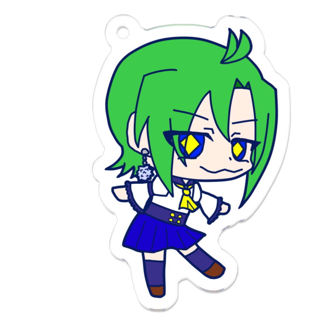 オリキャラのアクリルキーホルダー
