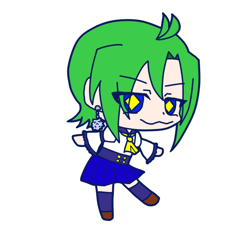 オリキャラのアクリルキーホルダー