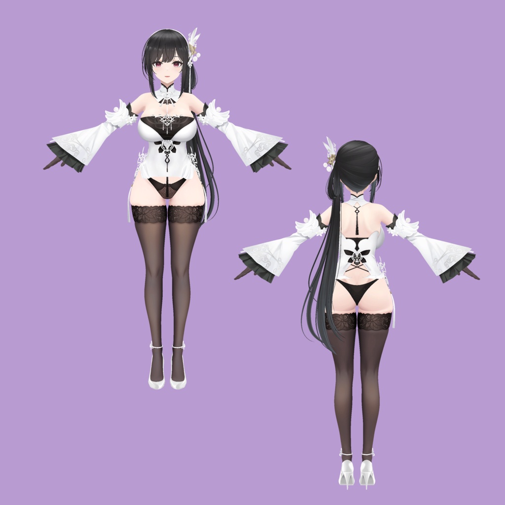 【アズールレーン】鎮海 VRChatアバター【3Dモデル】