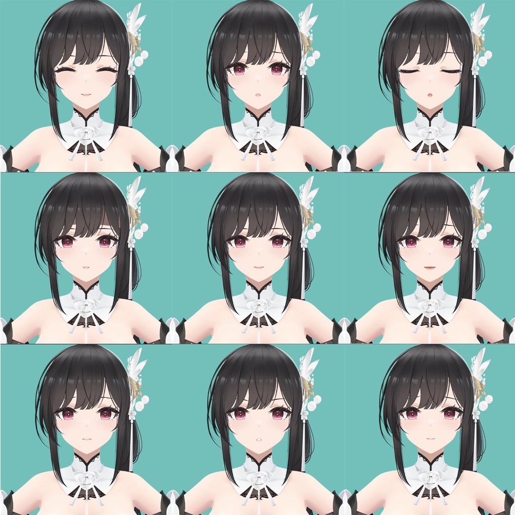 【アズールレーン】鎮海 VRChatアバター【3Dモデル】