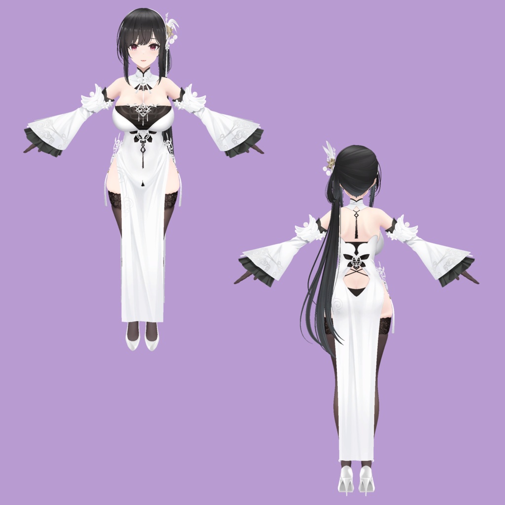 【アズールレーン】鎮海 VRChatアバター【3Dモデル】