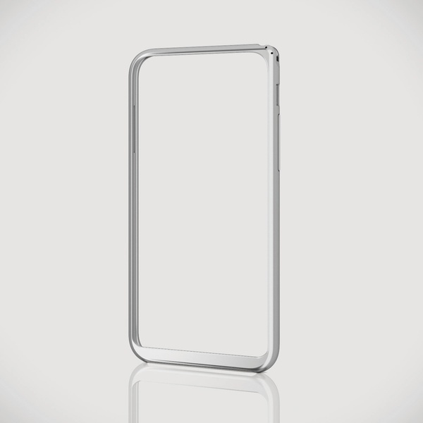 ★ELECOM iPhone 6s/6 アルミバンパー 薄型 バンパー シルバー