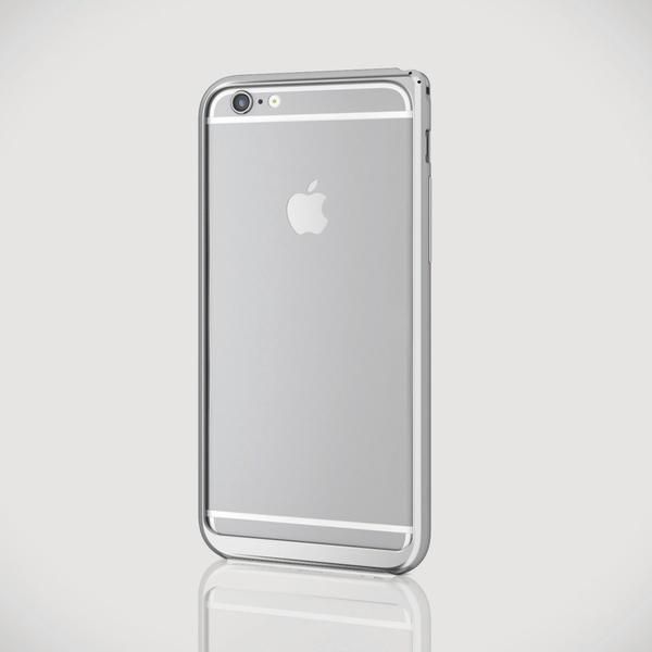 ★ELECOM iPhone 6s/6 アルミバンパー 薄型 バンパー シルバー
