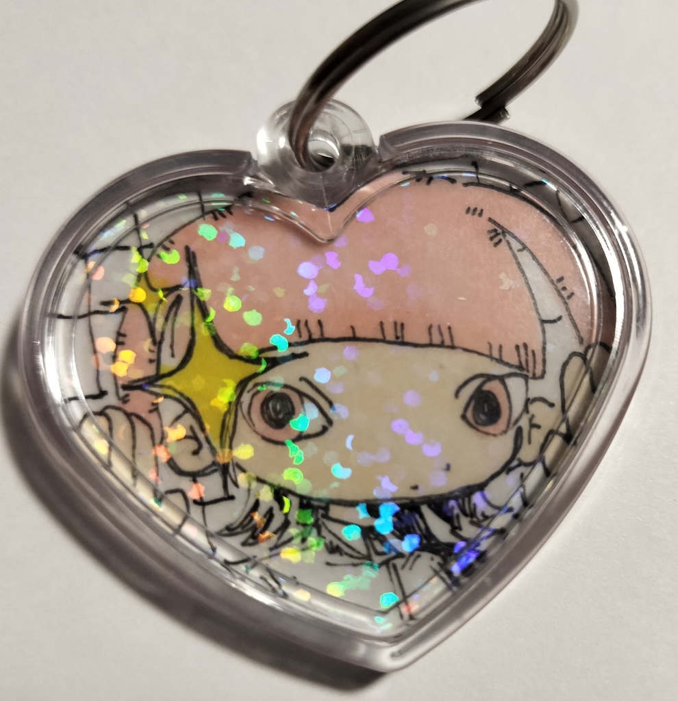 片面デザイン原画キーホルダー