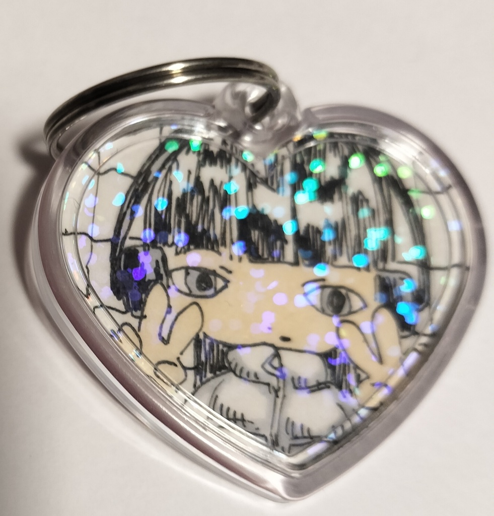 片面デザイン原画キーホルダー