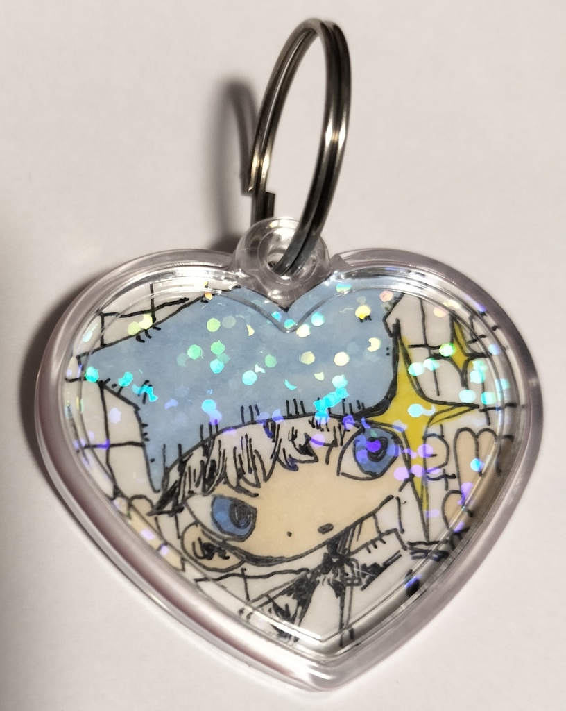 片面デザイン原画キーホルダー