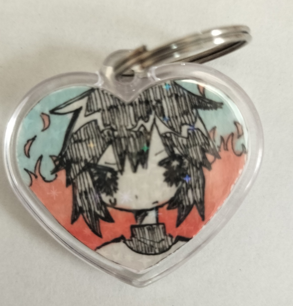 片面デザイン原画キーホルダー
