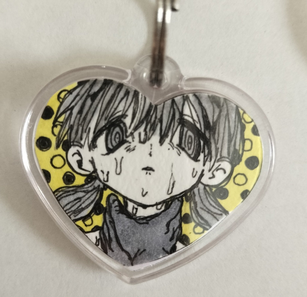 片面デザイン原画キーホルダー