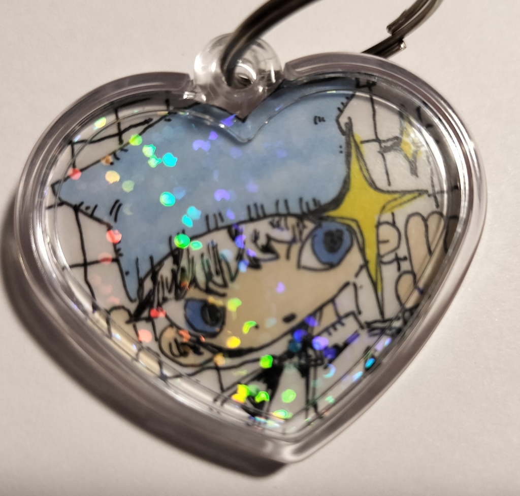 片面デザイン原画キーホルダー