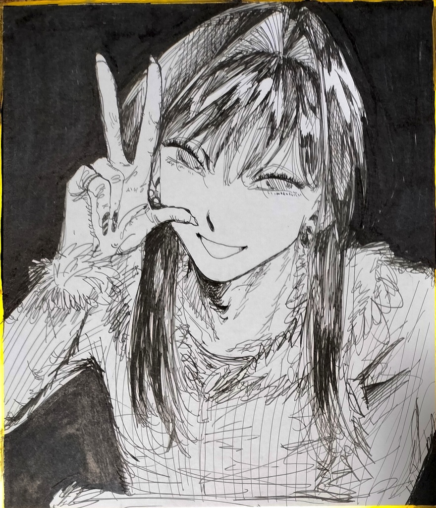 小色紙 原画イラスト