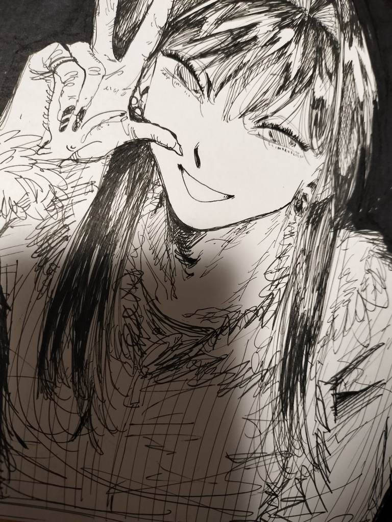 小色紙 原画イラスト