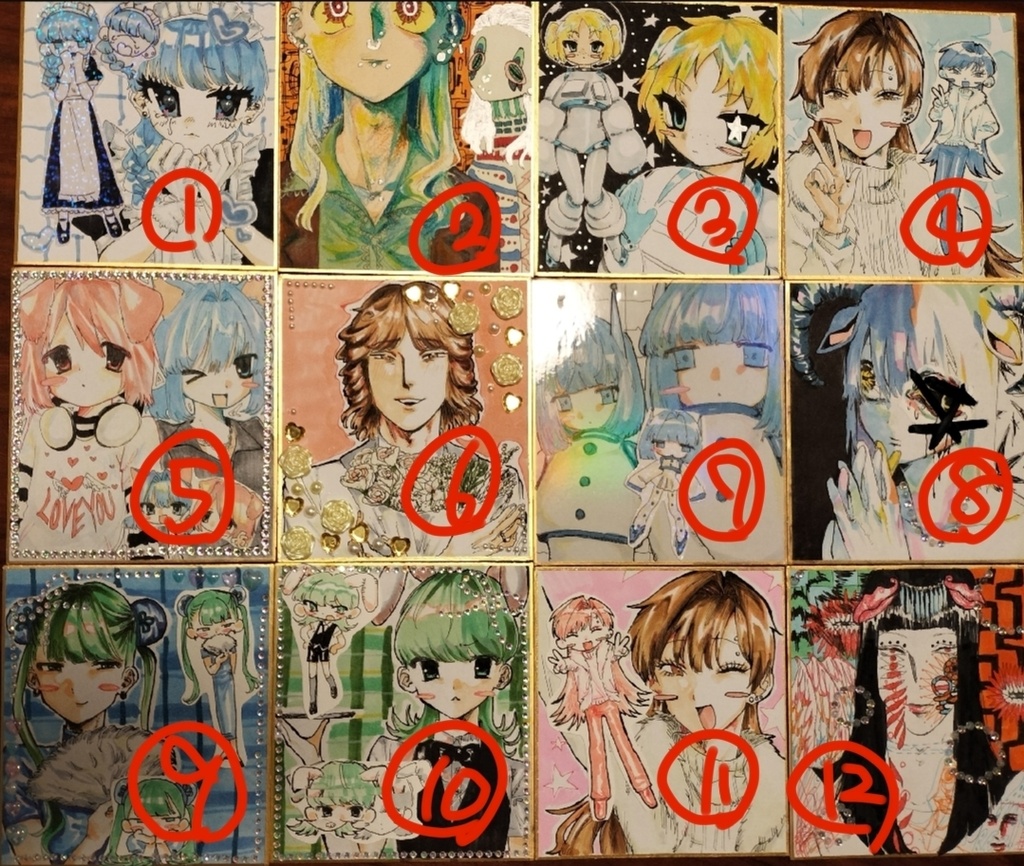 原画ミニ色紙 2000円
