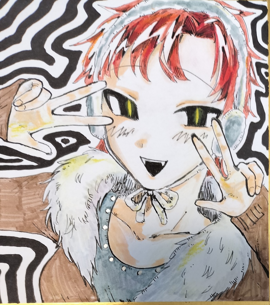 ミニ原画色紙 1500円