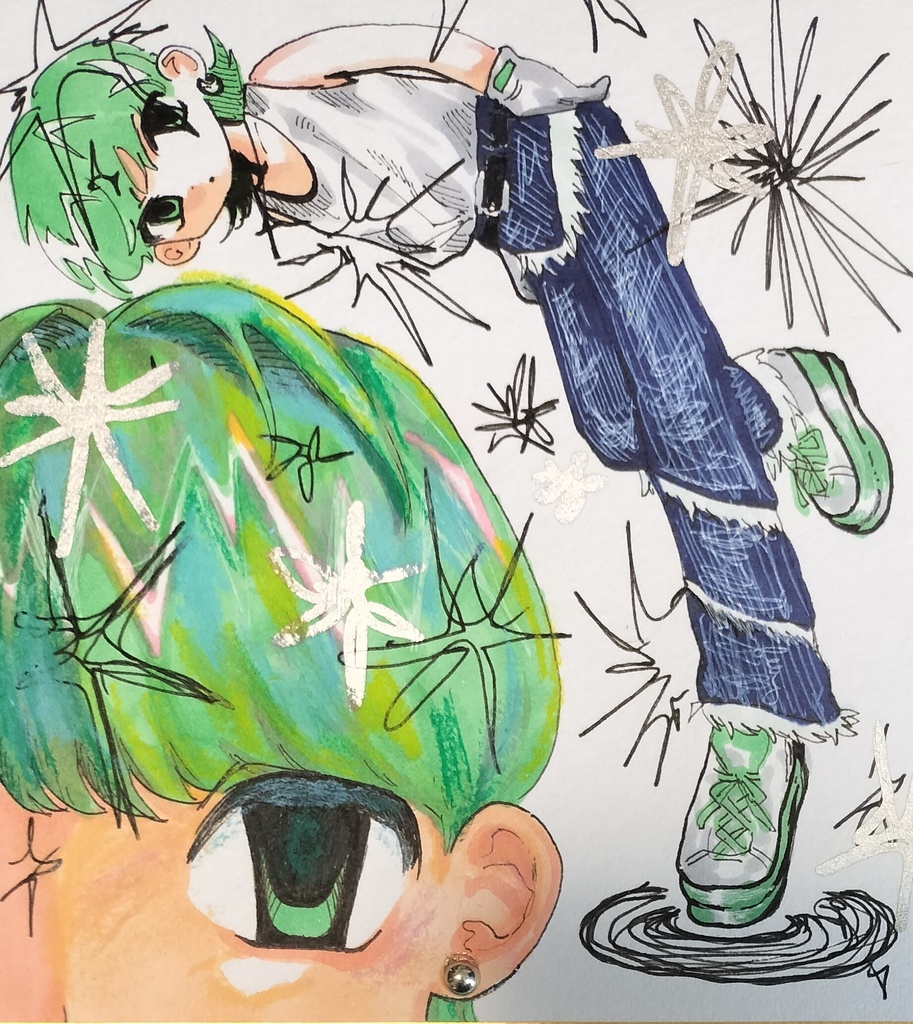 ミニ原画色紙 1500円