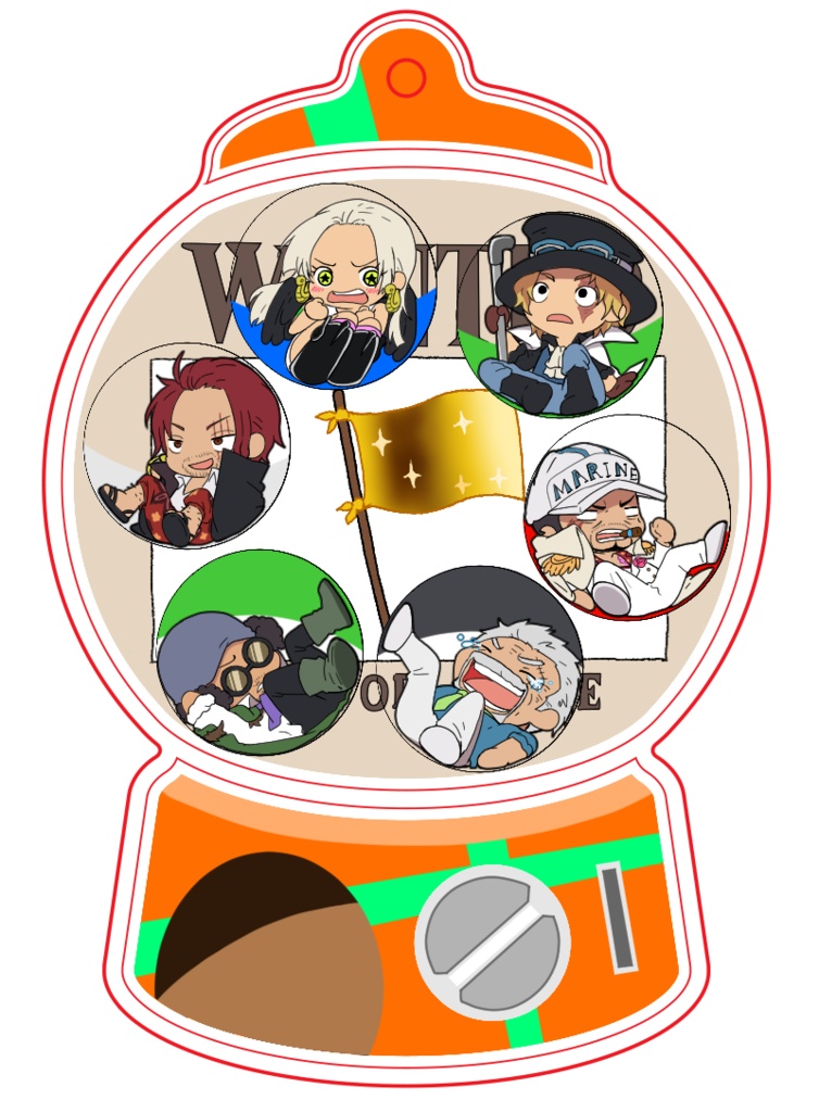 バウンティ超フェスガチャガチャキーホルダー