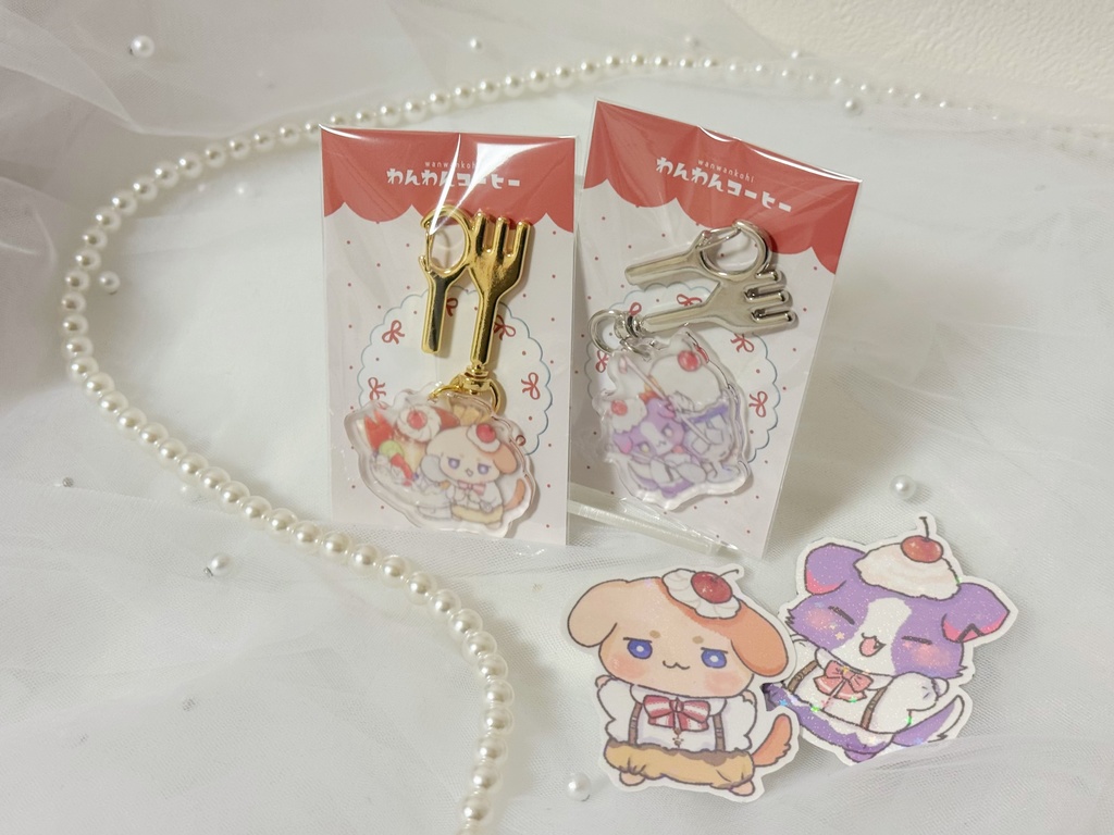 アクリルキーホルダー(ホログラムステッカーセット)