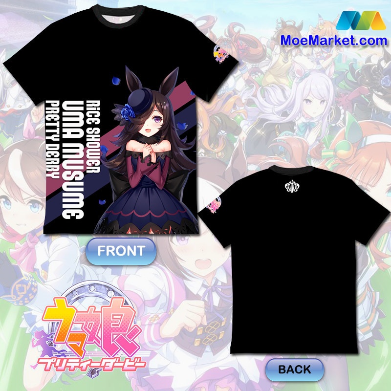 ライスシャワー (ウマ娘) Tシャツ