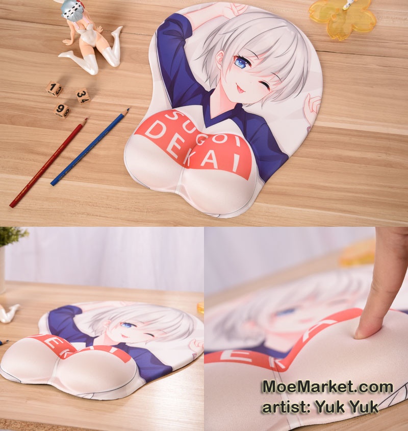 宇崎ちゃんは遊びたい! 宇崎花 おっぱいマウスパッド / Uzaki-chan Wants to Hang Out! Hana Uzaki 3D  Oppai Mouse Pad - moemarket - BOOTH