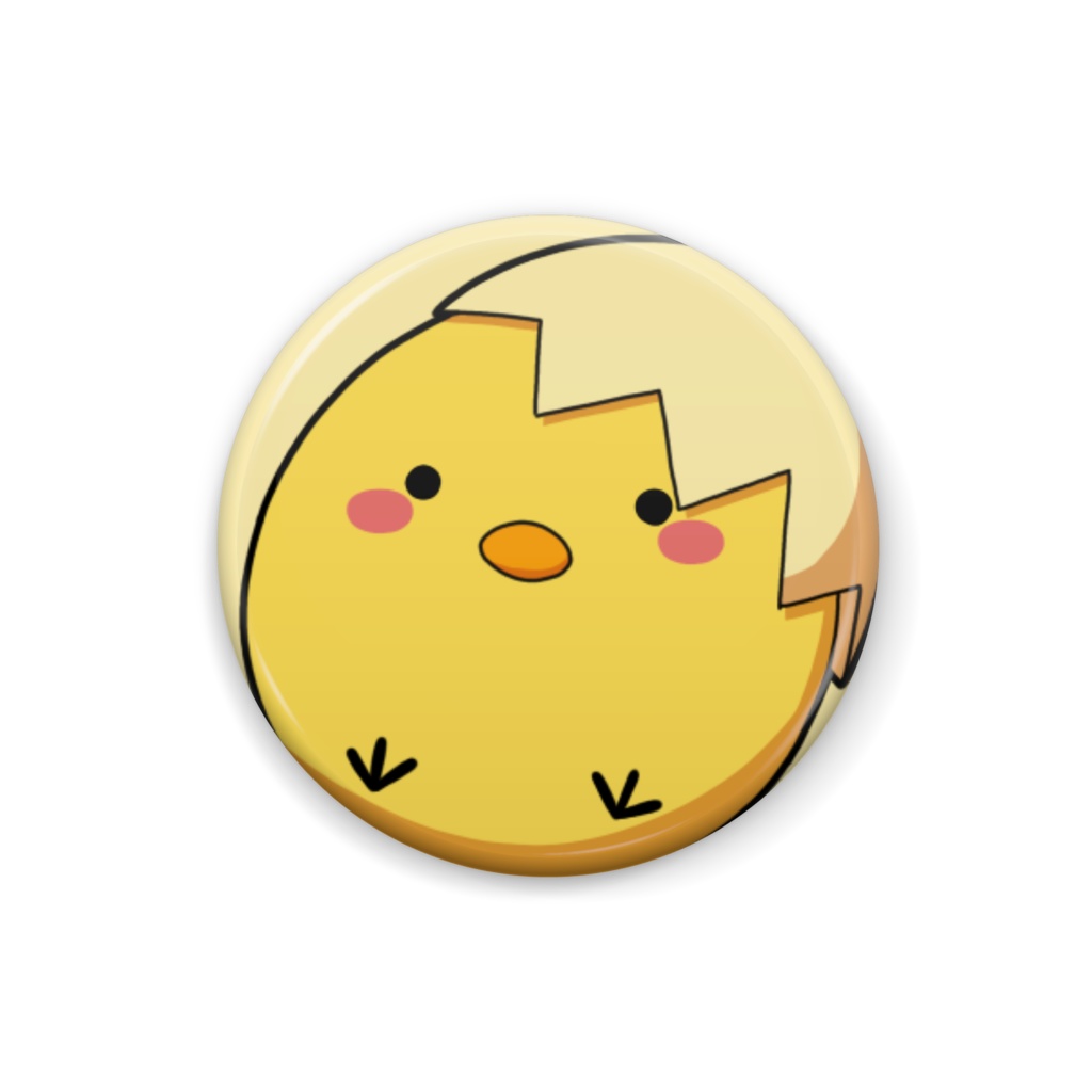 【常設】ひよこ缶バッチ