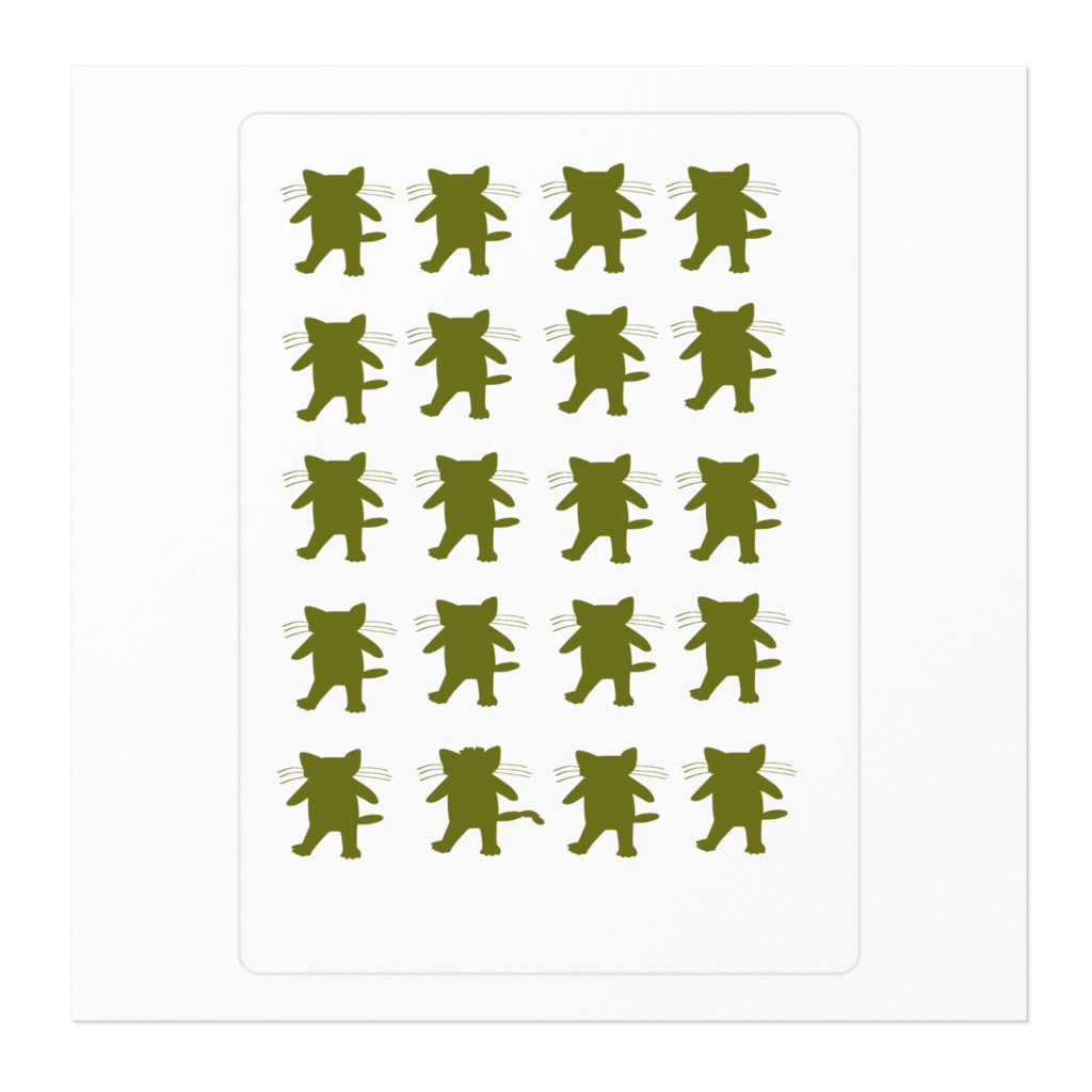 にゃんこ軍団ステッカー