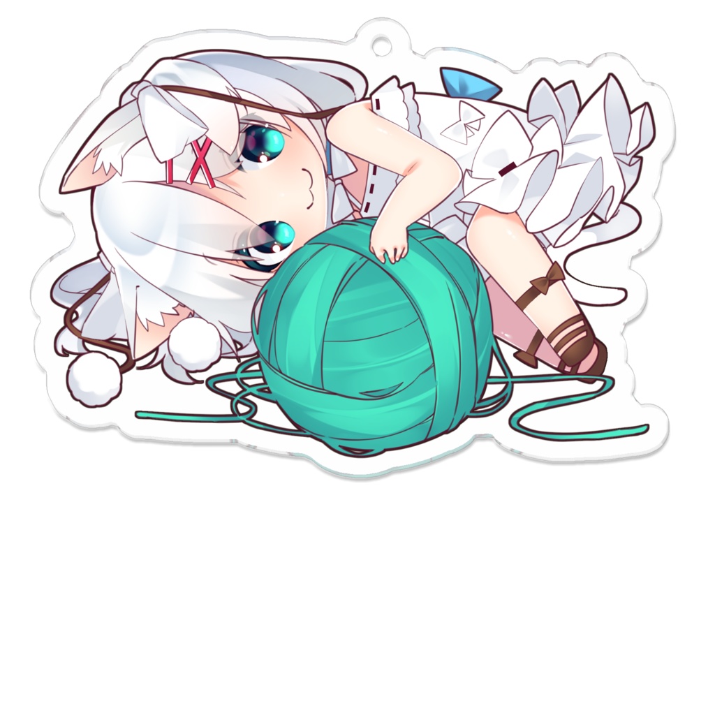 ねねこましろアクリルキーホルダー(横)