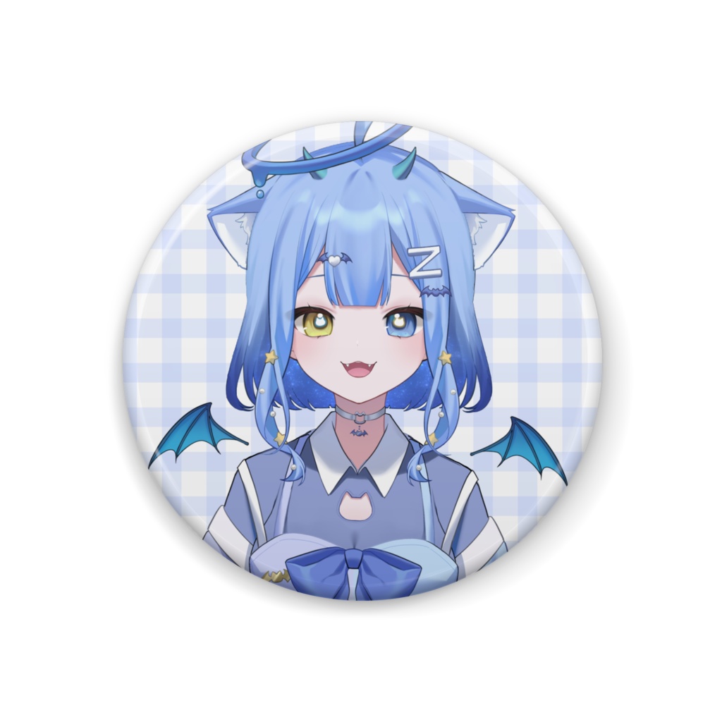 猫魔の通常缶バッチ🐾😈💤