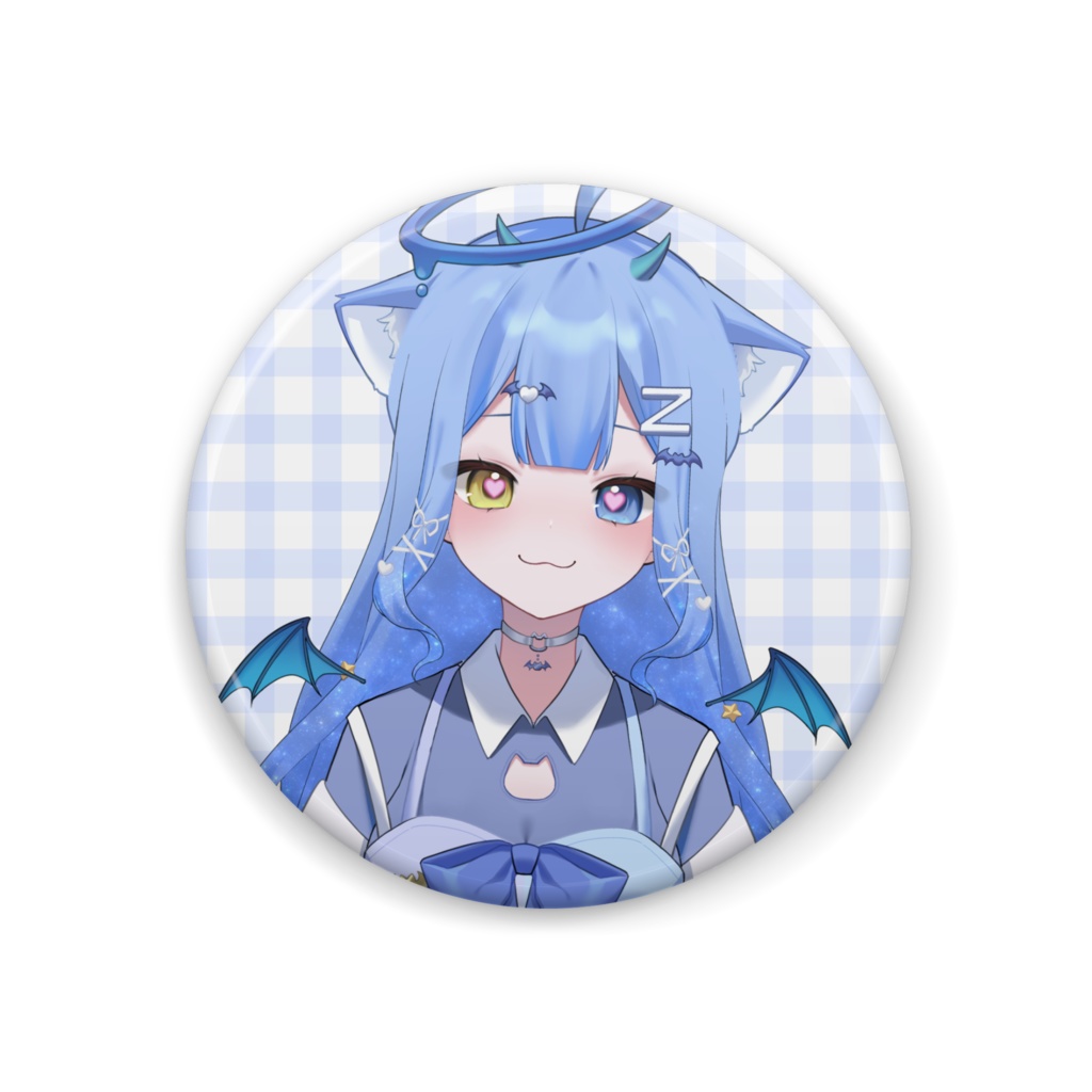 猫魔のロング缶バッチ🐾😈💤