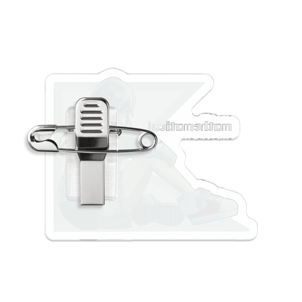 数学少女アクリルバッジ