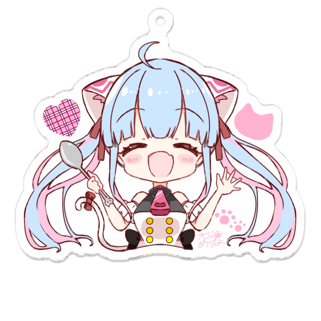 めいにゃんとごはん!アクリルキーホルダー【志乃芽めいな誕生日記念2020】