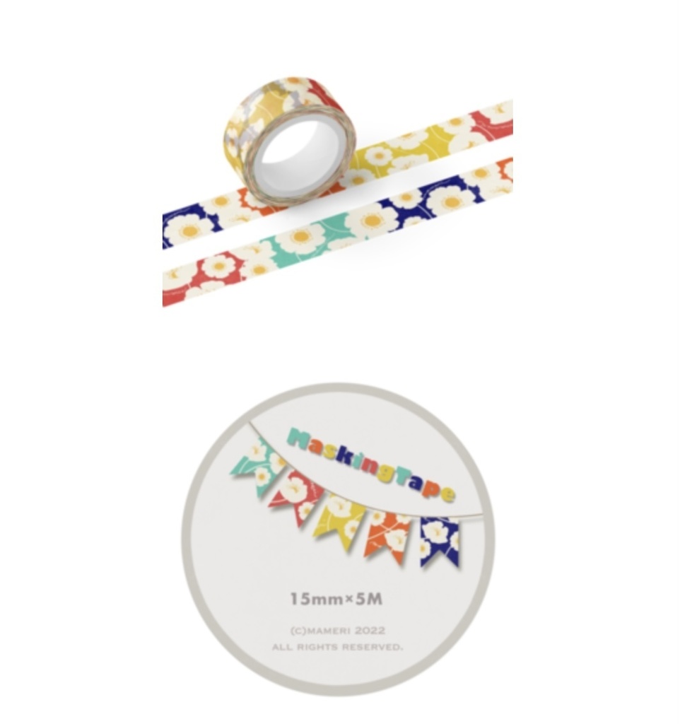 レトロフラワー5色