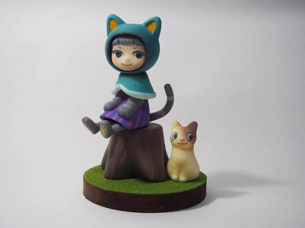 ねこみみずきん と タマ　