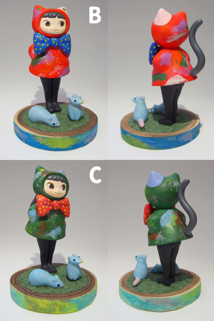 塗装済み完成品『ねこみみずきん』