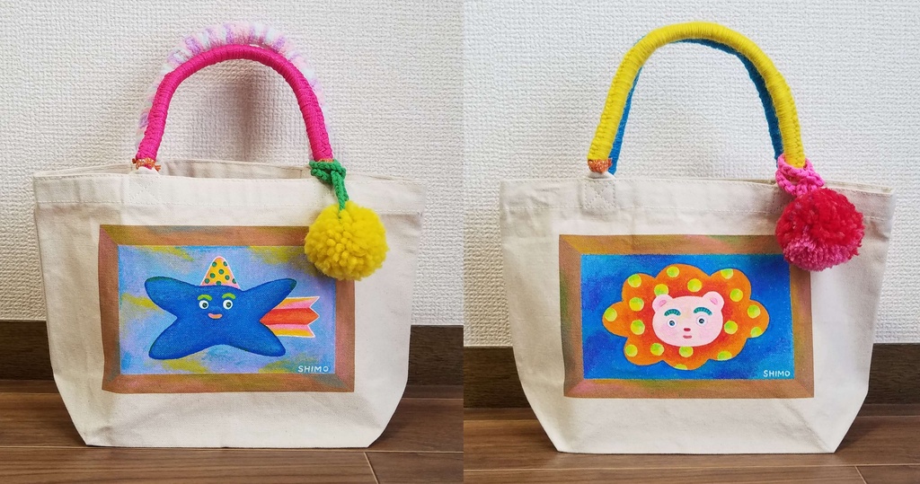 手描きトートバッグ