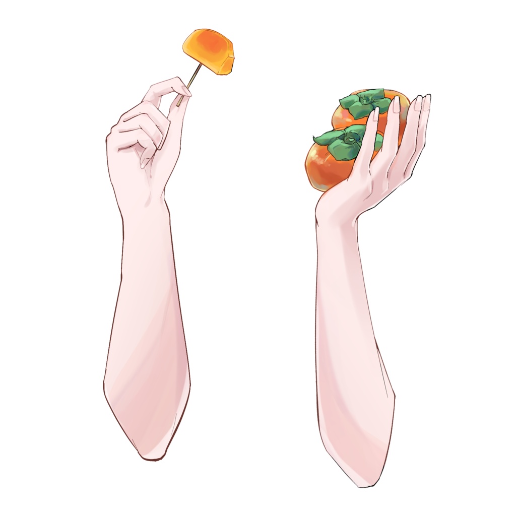 柿ハンド【高画質、商用利用権】