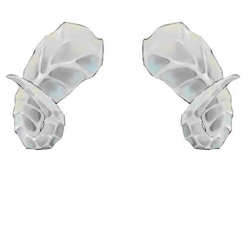 羊角黒白【高画質、商用利用権】
