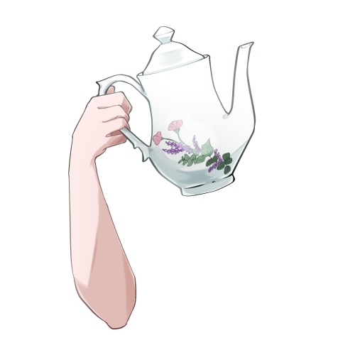 ティーカップ&ポット【高画質、商用利用権】